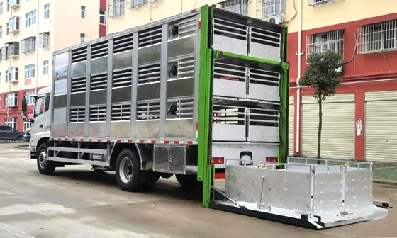 东风天锦全铝合金运猪车