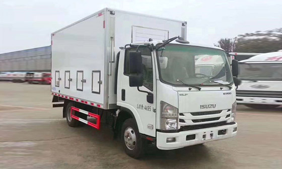 国六蓝牌庆铃五十铃鸡苗运输车